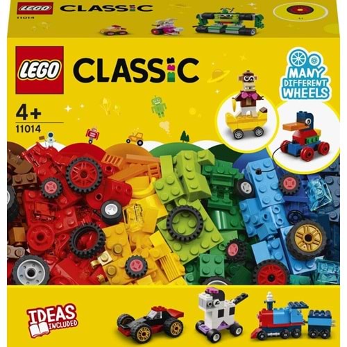 LEGO-11014 Classic Yapım Parçaları ve Tekerlekler