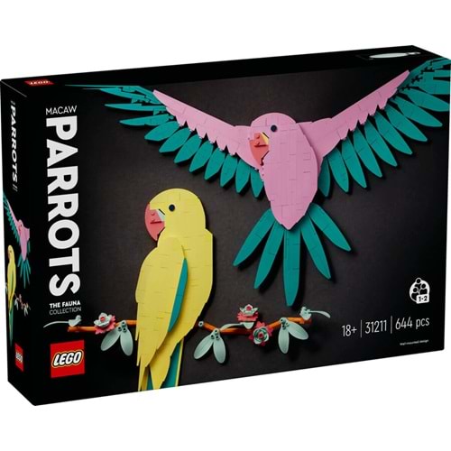 LEGO-31211 ART Fauna Koleksiyonu – Macaw Papağanları