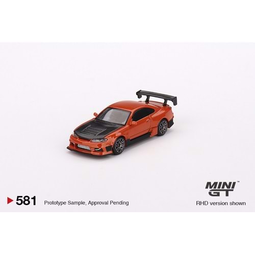 Mini GT 581 1:64 Nissan Silvia S15 D-MAX Metallic Orange